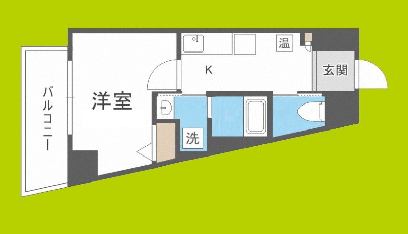 エストゥルースプラス大阪福島 間取り