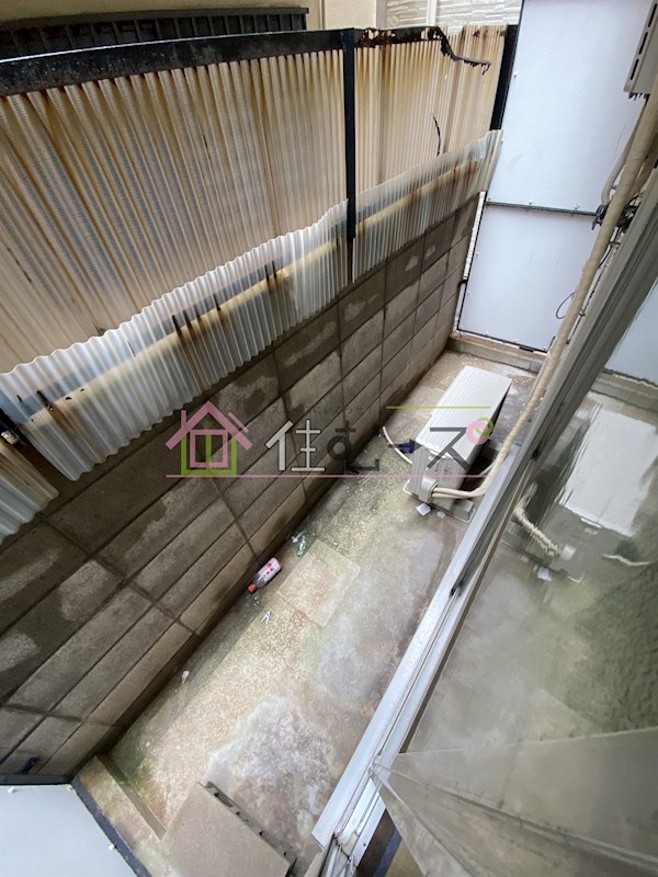 粉浜ハザマコーポ ベランダ