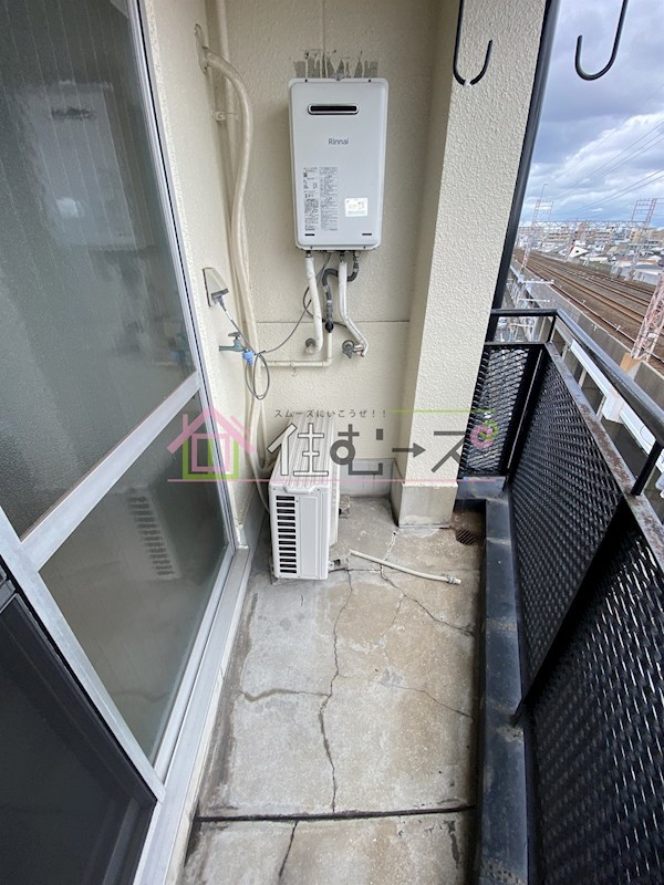 粉浜ハザマコーポ ベランダ