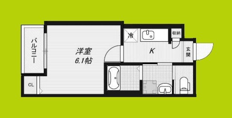 H-maison千船Ⅱ 間取り図