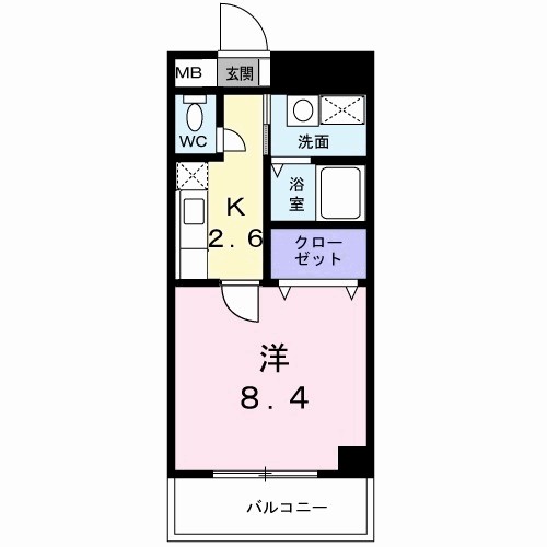 ベル　フルール　エヌ・エス 間取り