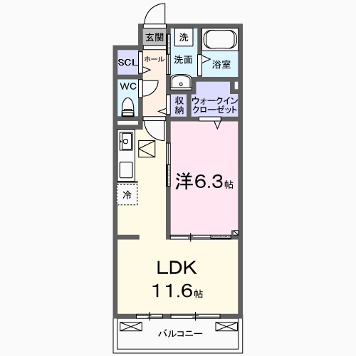 パインオーク　Ｃ 間取り