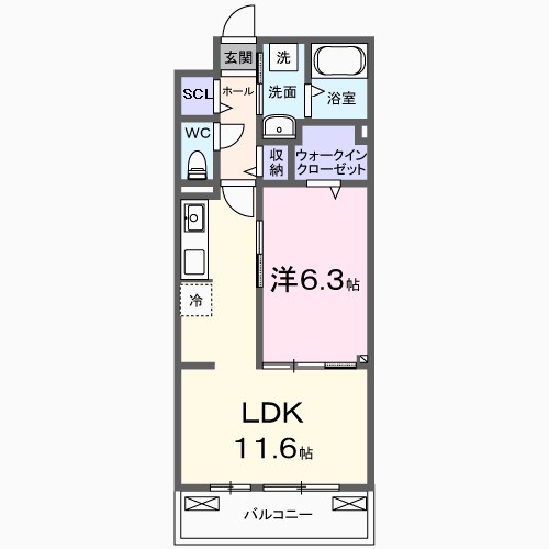 パインオーク　Ｃ 間取り