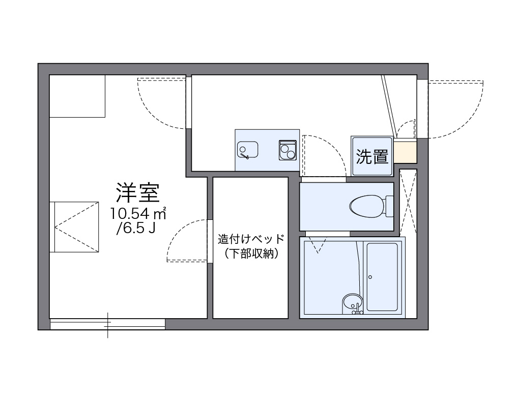 レオパレスウェリナ 間取り
