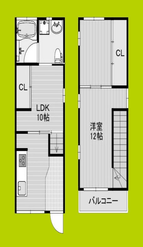 勝山南戸建て 間取り