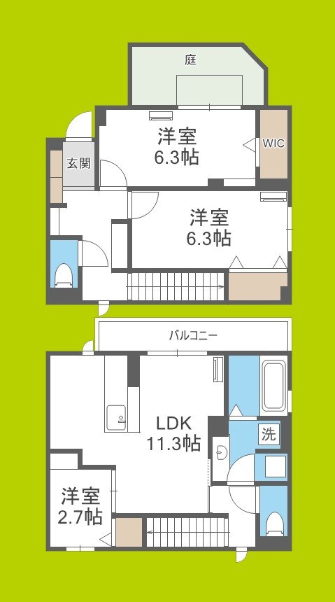 トリシアコートあべのTS 間取り