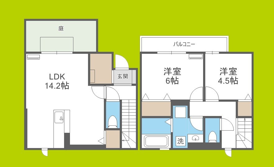 トリシアコートあべのTS 間取り