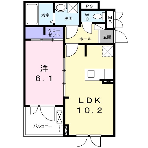 ミッテ　１号館 間取り