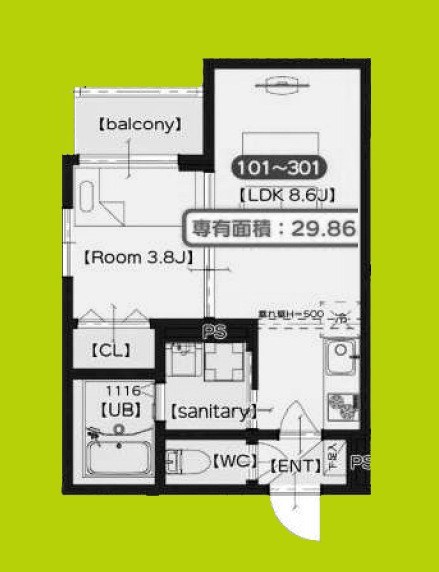 SAKURA RIVER 間取り