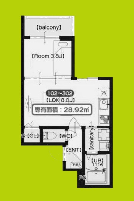 SAKURA RIVER 間取り