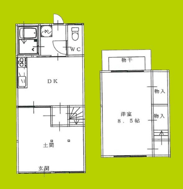 レトロバイカーハウス大今里 間取り
