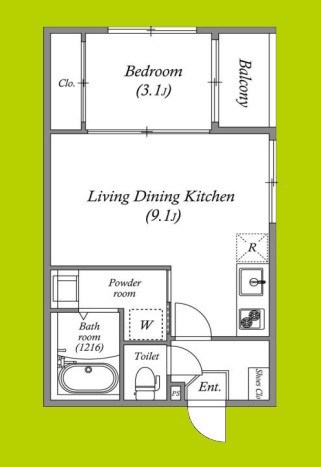 Wood Garden Ⅱ 間取り