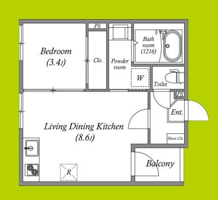 Wood Garden Ⅱ 間取り