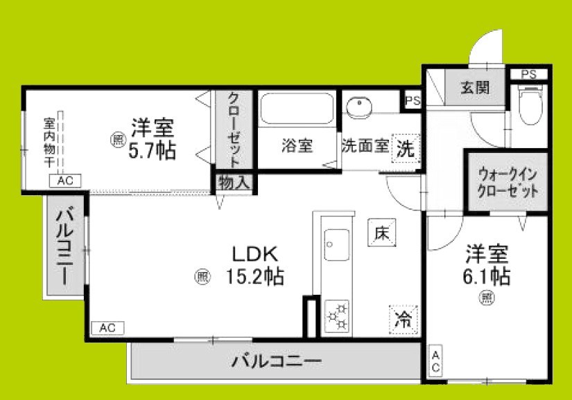 パサログランデ賑町 間取り
