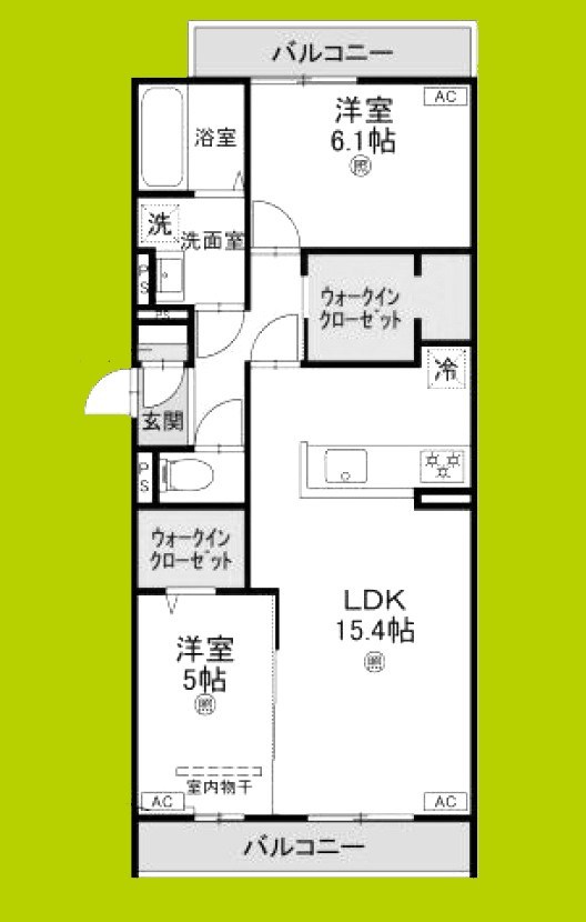 パサログランデ賑町 間取り