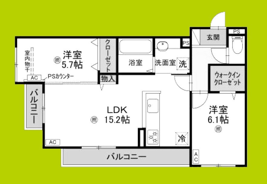 パサログランデ賑町 間取り