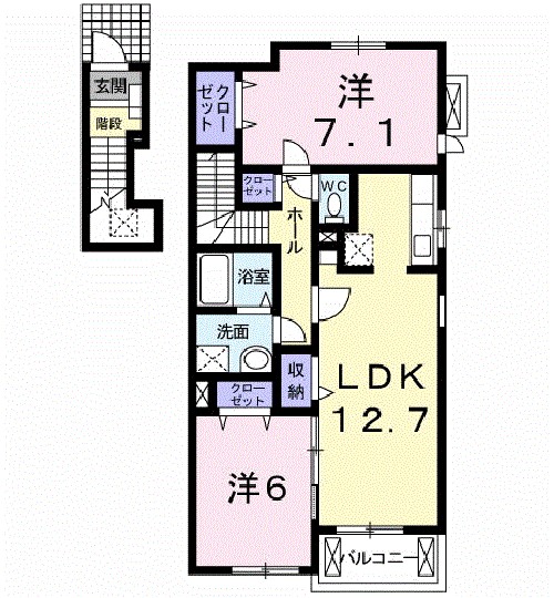 プラシード　アロッジオ 間取り