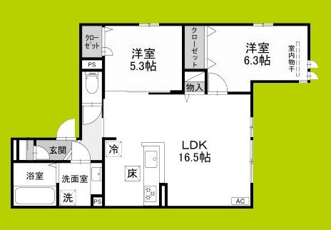 グリューネ塚口本町 間取り