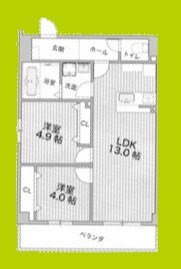 アルカンシェルコート緑橋 間取り