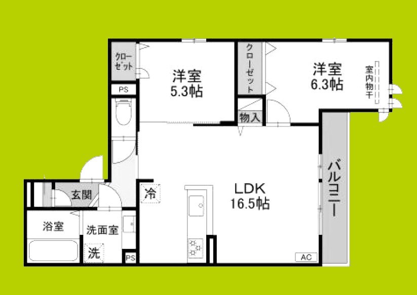グリューネ塚口本町 間取り