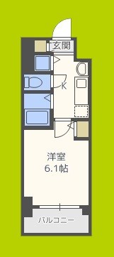 プレサンス天神橋ディオレ 間取り