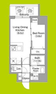 コンフォリア・リヴ桜川ソルテラス 間取り図