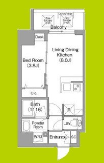 コンフォリア・リヴ桜川ソルテラス 間取り図