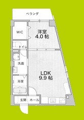 アルカンシェルコート緑橋 間取り図