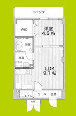アルカンシェルコート緑橋 間取り図