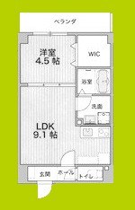 アルカンシェルコート緑橋 間取り図
