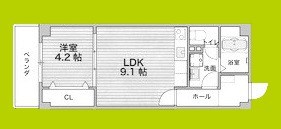 アルカンシェルコート緑橋 間取り図