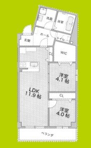 アルカンシェルコート緑橋 間取り