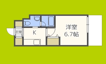 レオンコンフォート谷町六丁目 間取り