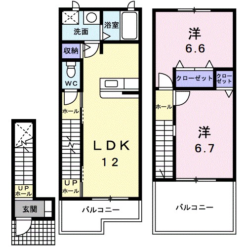 リブ・シンヴィレッジⅢ 間取り
