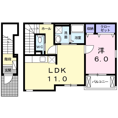 ヴィラノール加島Ⅱ 間取り
