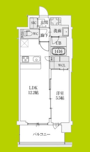 スプランディッド駒川中野駅前 間取り図