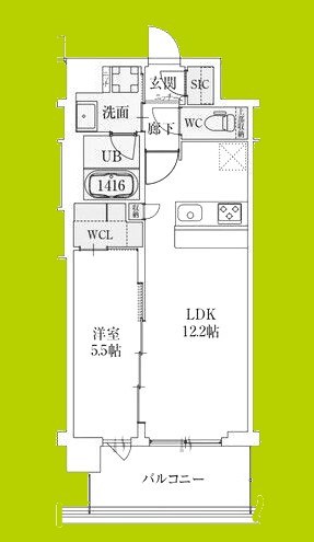 スプランディッド駒川中野駅前 間取り図