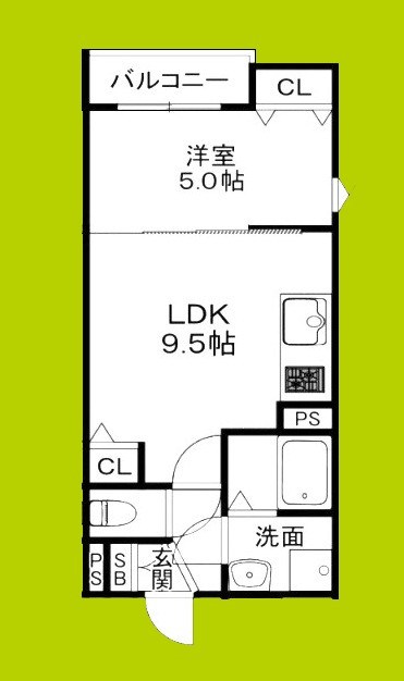 クレアール茨木 間取り図