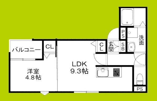 クレアール茨木 間取り図
