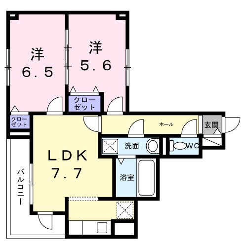 クローバー　ノワール 間取り