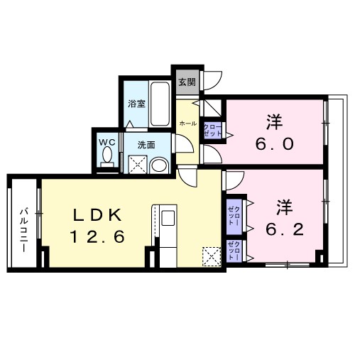 クローバー　ノワール 間取り
