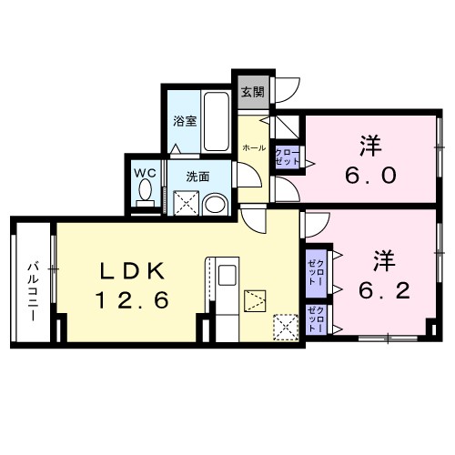 クローバー　ノワール 間取り