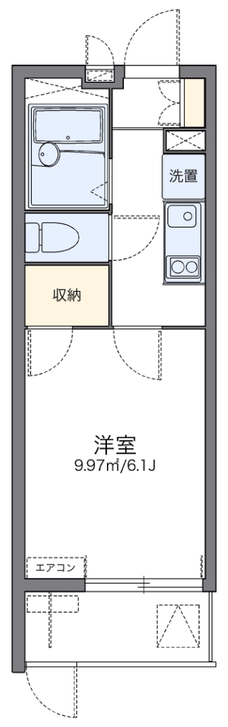 レオパレス梅北フィオーレ 間取り