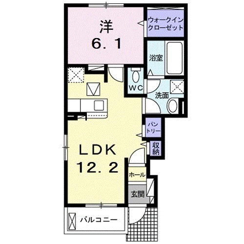 ザ・ビレッジグリーン山口町Ⅱ 間取り
