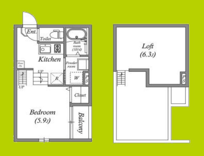 スカイフラット姫島 間取り
