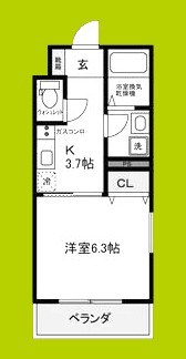 PROSPER COURT 緑橋 間取り図