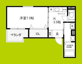PROSPER COURT 緑橋 間取り図