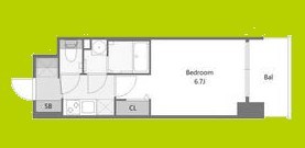 Alivis福島海老江 間取り図