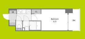 Alivis福島海老江 間取り図