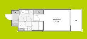 Alivis福島海老江 間取り図